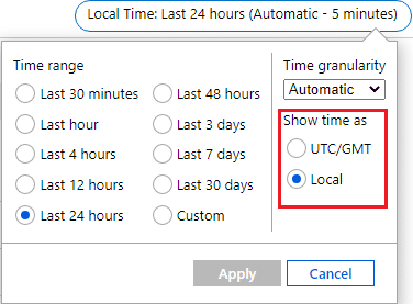azure portal show time as utc gmt local blog vinicius deschamps