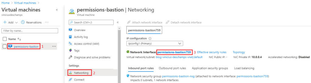 azure virtual machines networking network interface blog vinicius deschamps