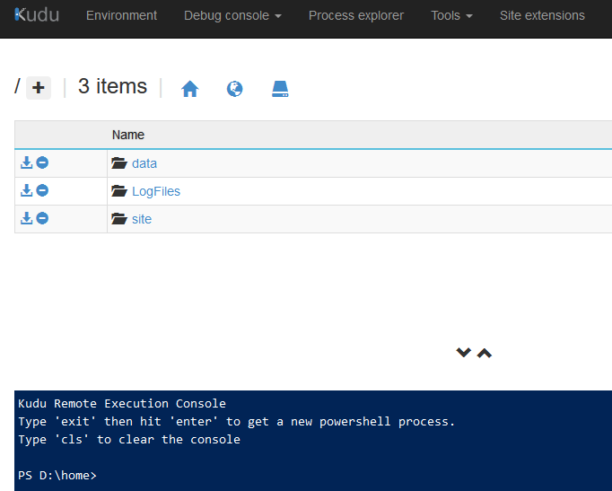 Azure Kudu Powershell Blog Vinicius Deschamps