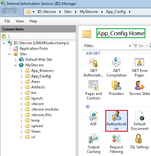Iis Authentication App Config Blog Vinicius Deschamps