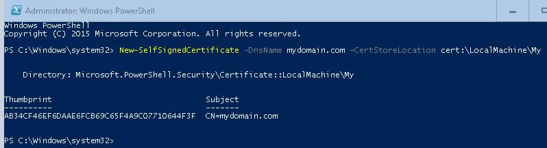 New SelfSignedCertificate Powershell Blog Vinicius Deschamps