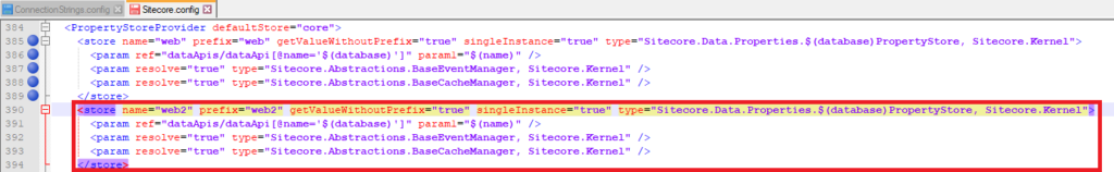 Sitecore Config Modify Values for New store Blog Vinicius Deschamps