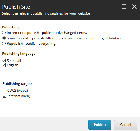 Sitecore Publish Site Blog Vinicius Deschamps