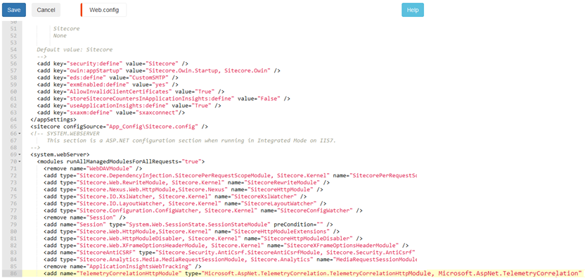 Sitecore Web Config Blog Vinicius Deschamps