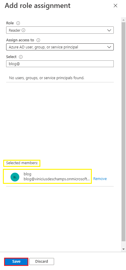 azure access control iam add role assigment selected members save blog vinicius deschamps